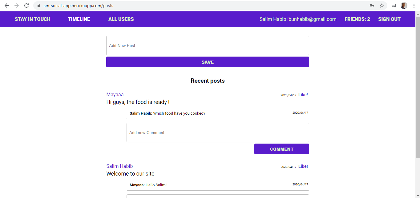 social media app