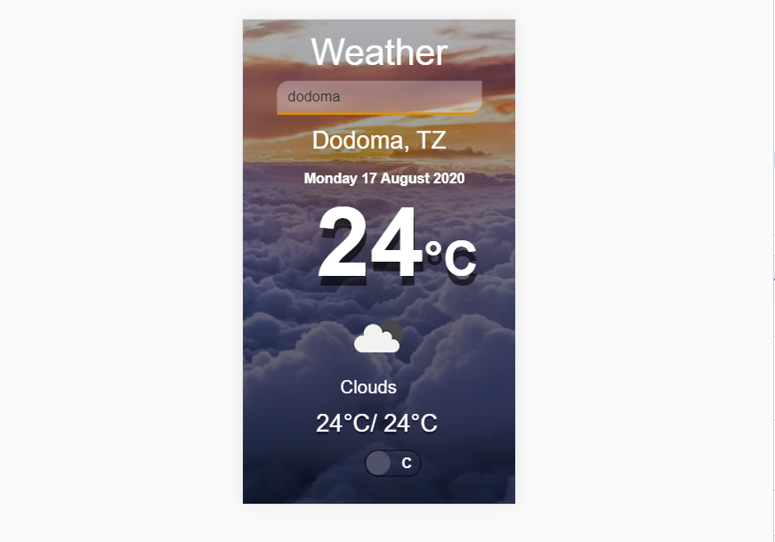 weather app